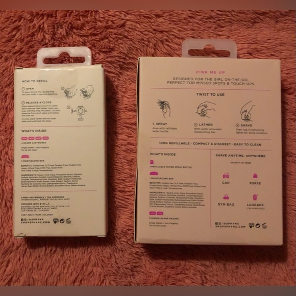 Sphynx portable razor and refill pack - Picture 2 of 3